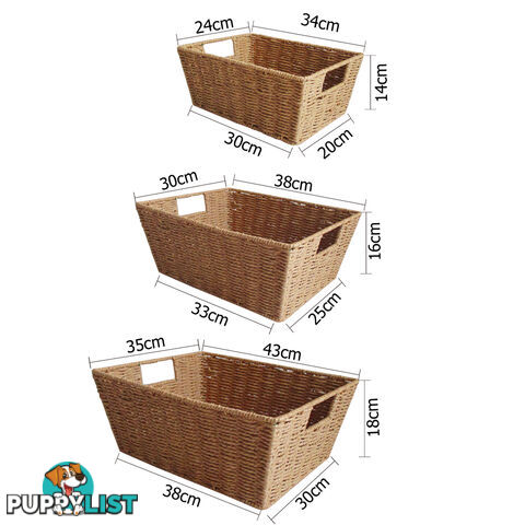 3 Peice Storage Basket Set