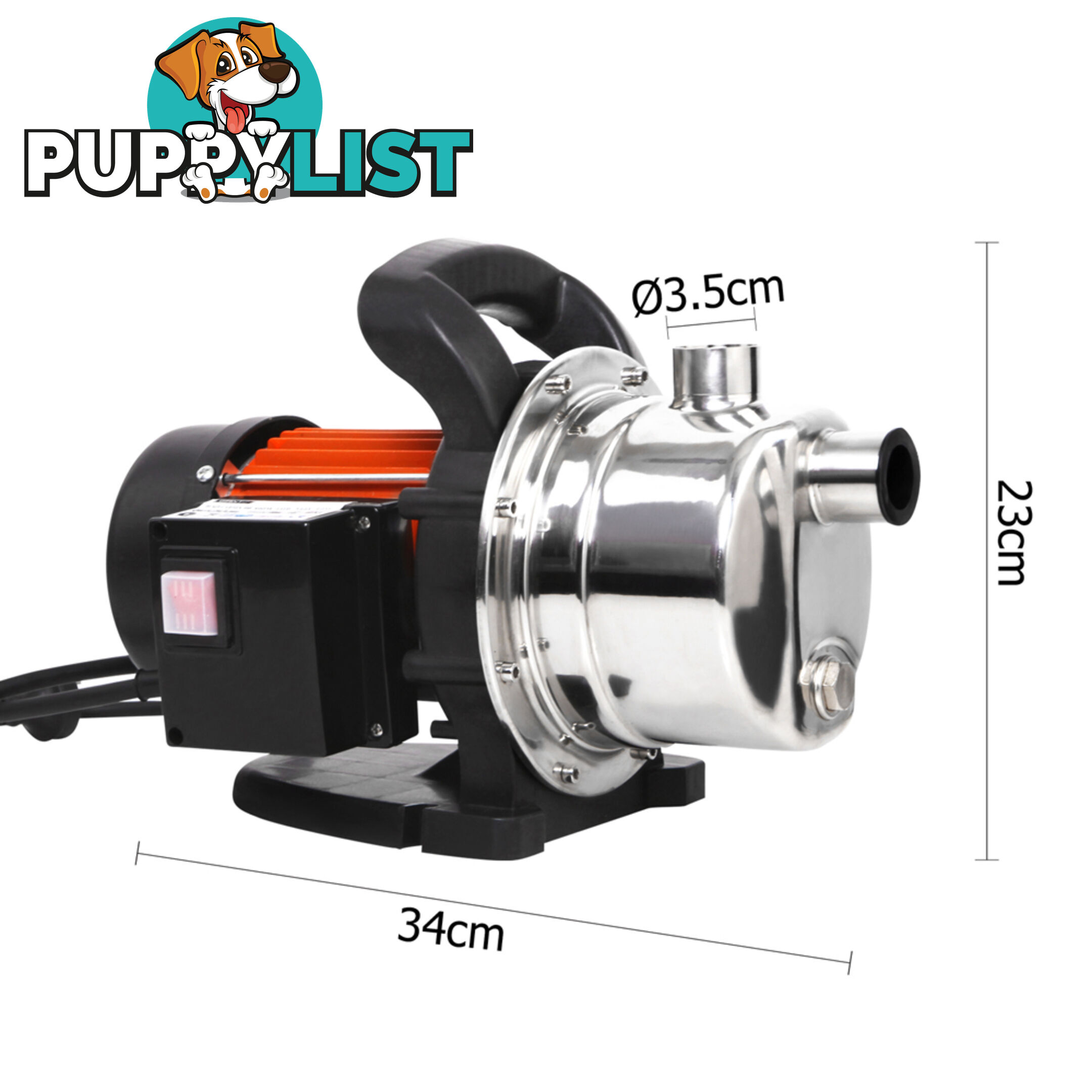 800w Stainless Steel Garden Water Pump 54L/Min