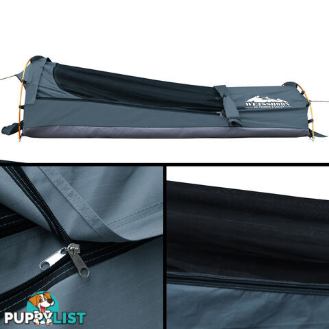 Biker Swag Camping Single Swags Tent Biking Rip Stop Canvas Carry Bag Navy