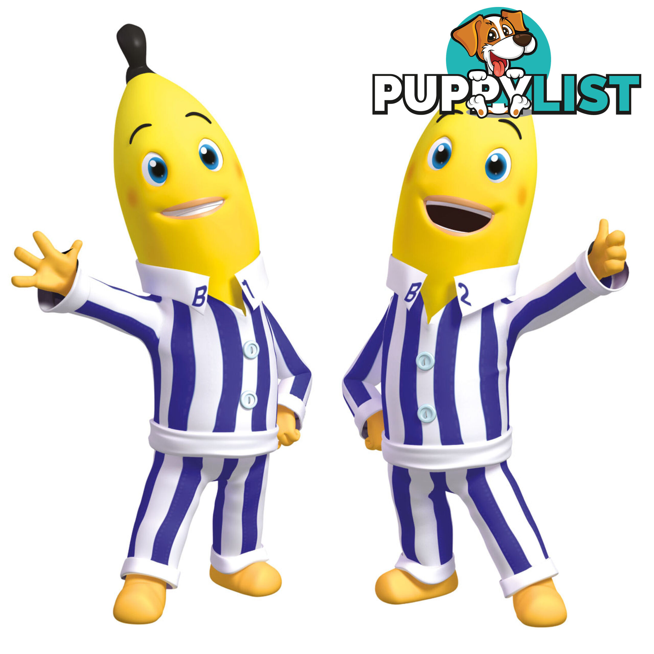 10 X Bananas in Pyjamas Wall Stickers - Totally Movable