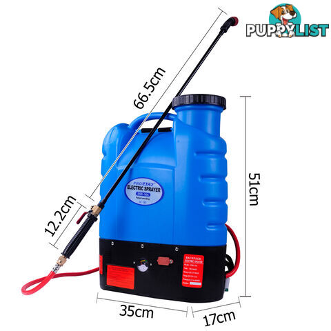 3.1L/Min Rechargeable Weed Sprayer 16L