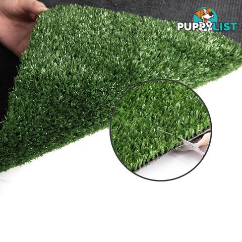 Artificial Grass 10 SQM Polypropylene Lawn Flooring 15mm Olive