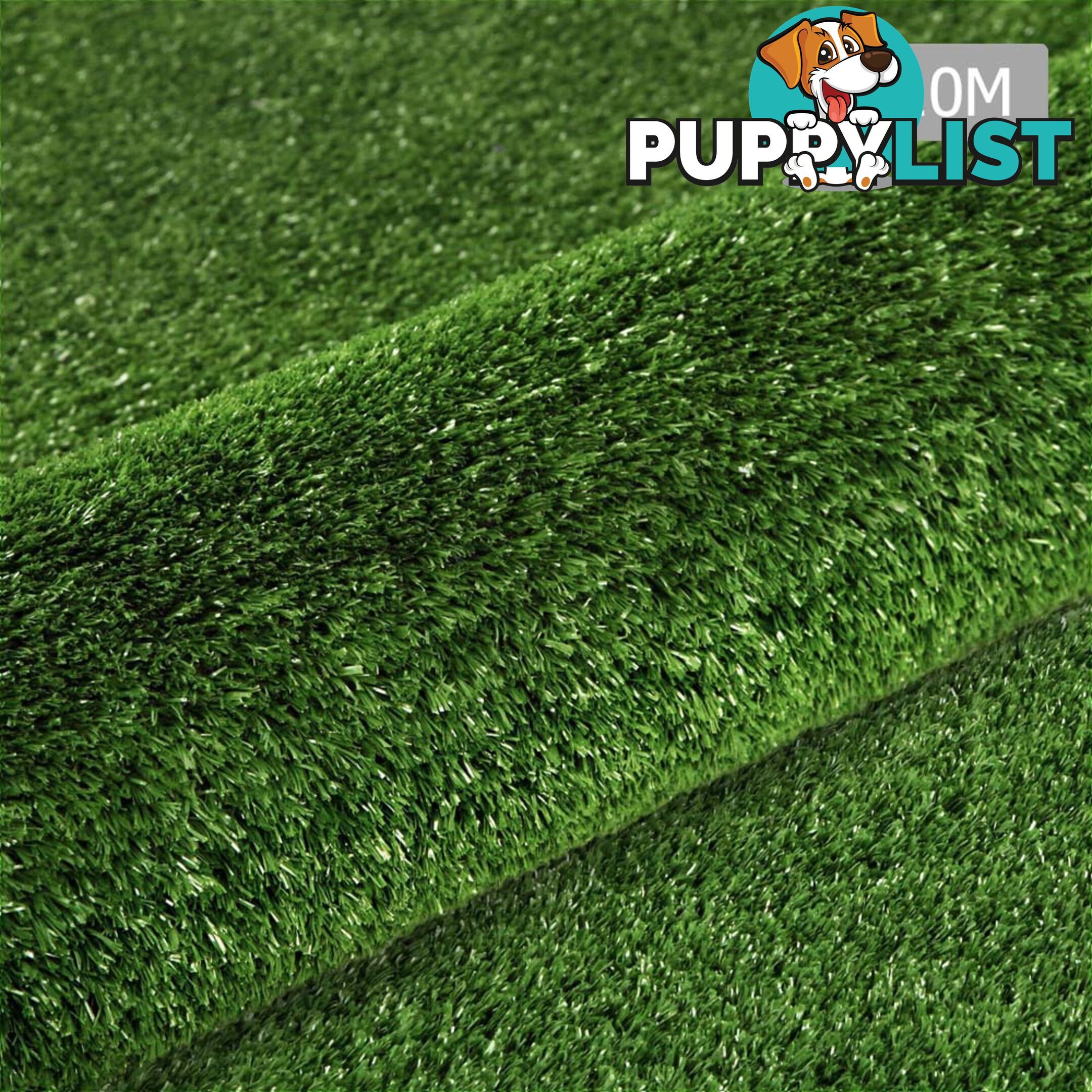 Artificial Grass 10 SQM Polypropylene Lawn Flooring 15mm Olive