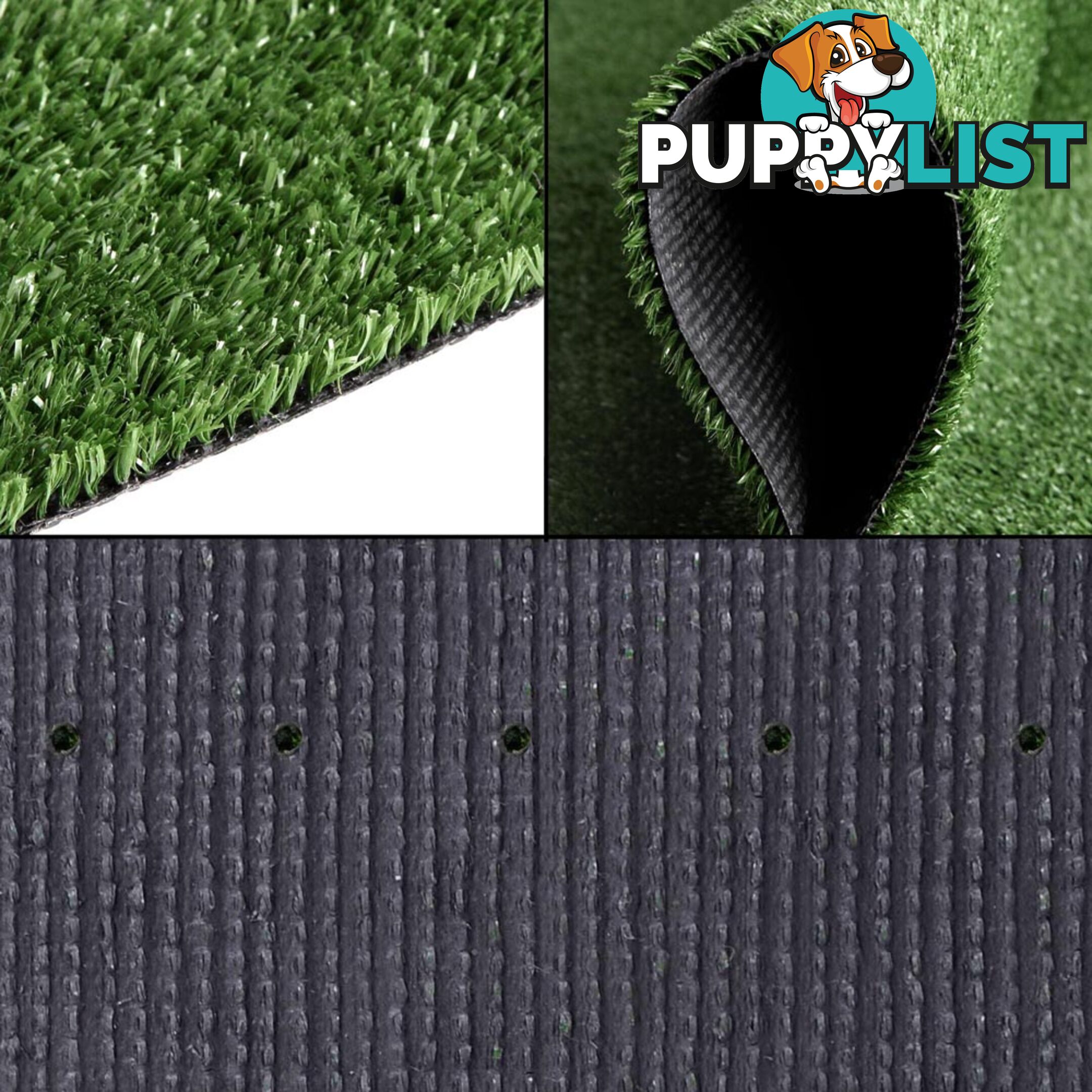 Artificial Grass 10 SQM Polypropylene Lawn Flooring 15mm Olive