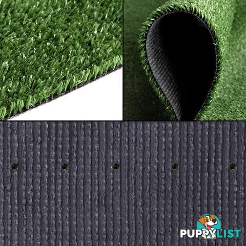 Artificial Grass 10 SQM Polypropylene Lawn Flooring 15mm Olive