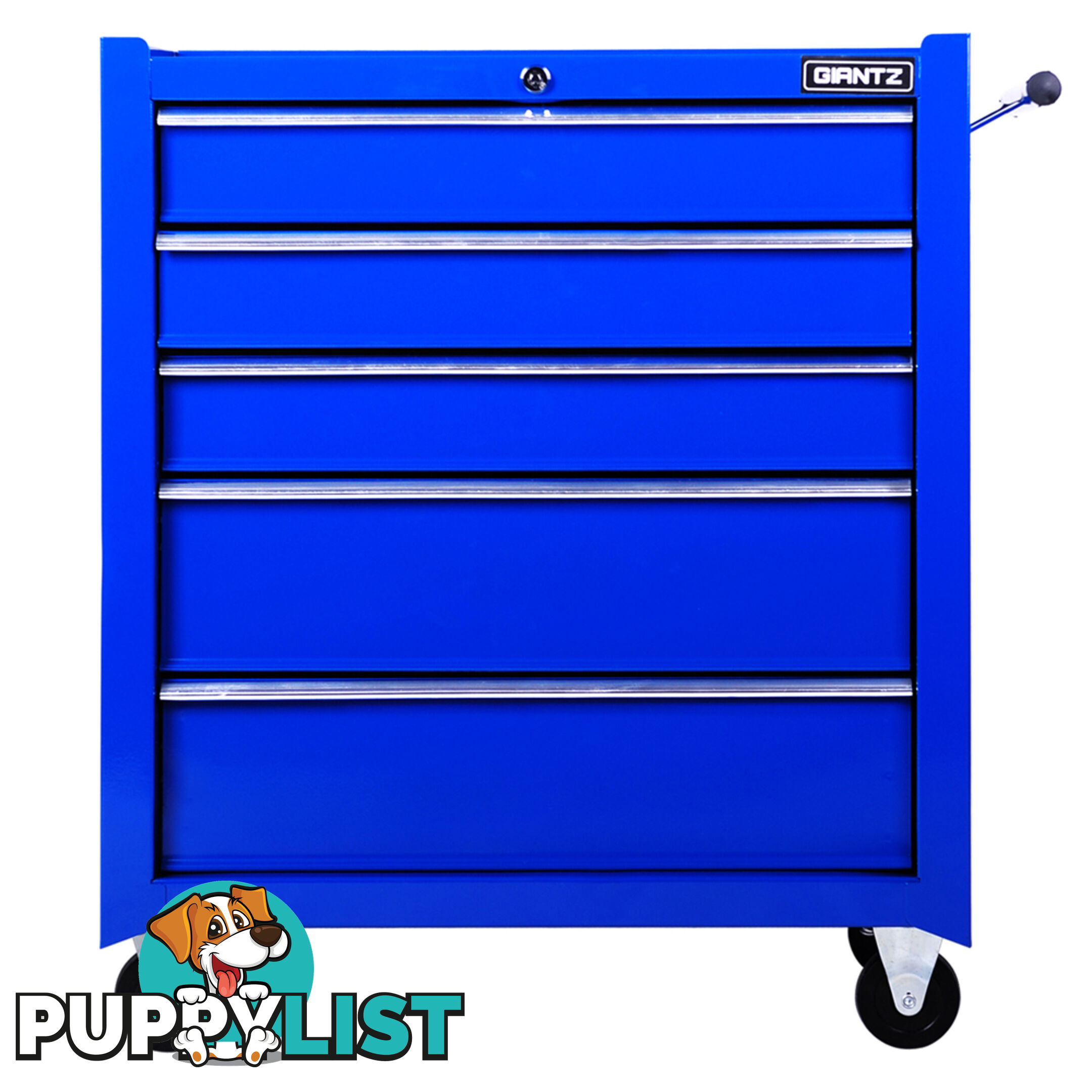 5 Drawers Toolbox Chest Cabinet Tool Box Roller Trolley Blue