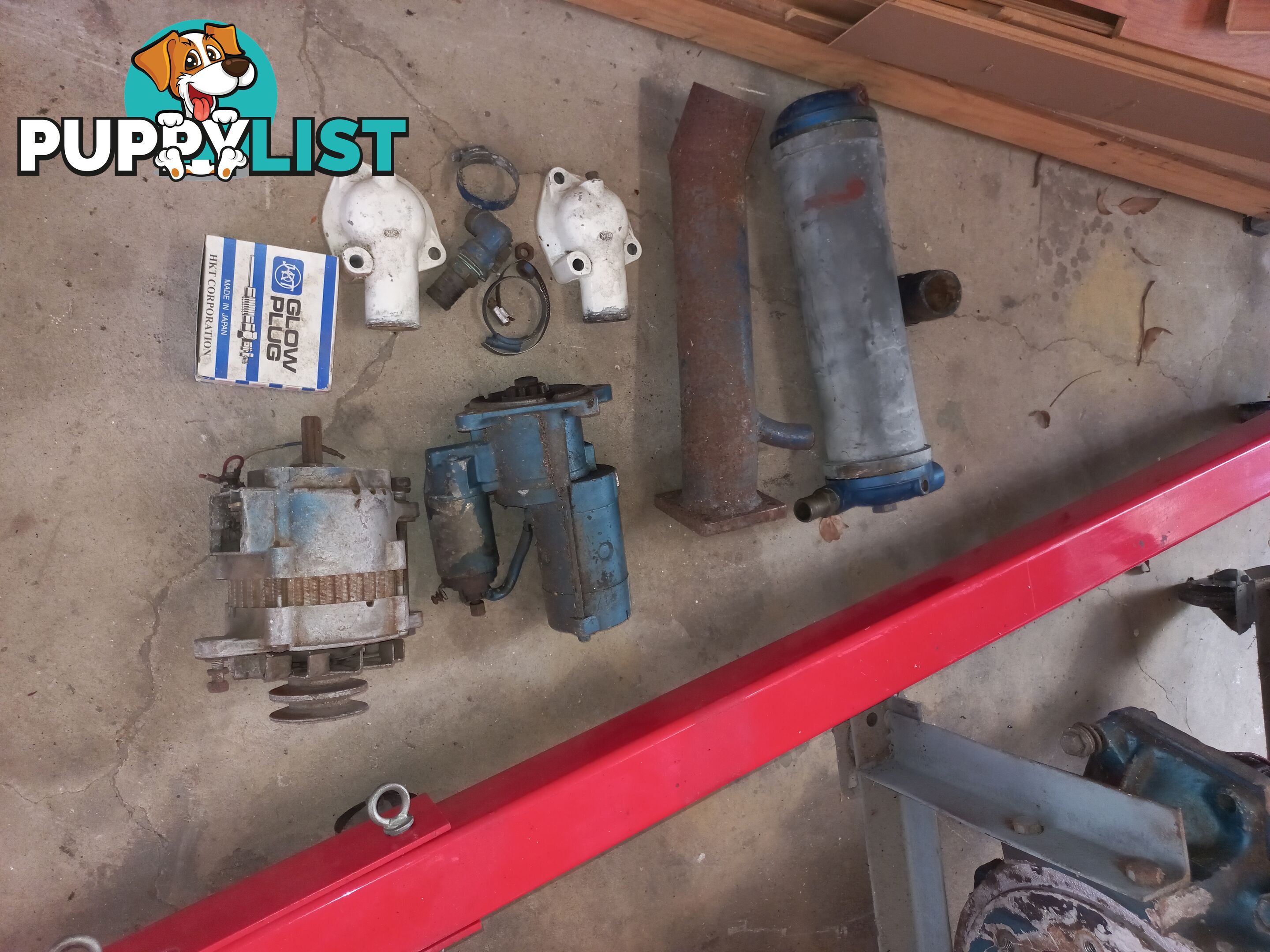 Nissan ED33 diesel engine with Marine conversion kit - about 80 hp.