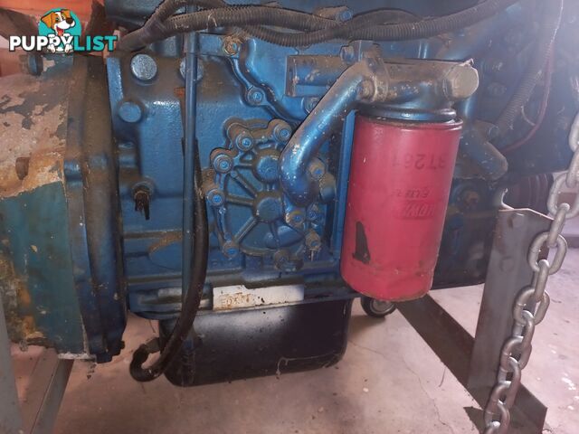 Nissan ED33 diesel engine with Marine conversion kit - about 80 hp.