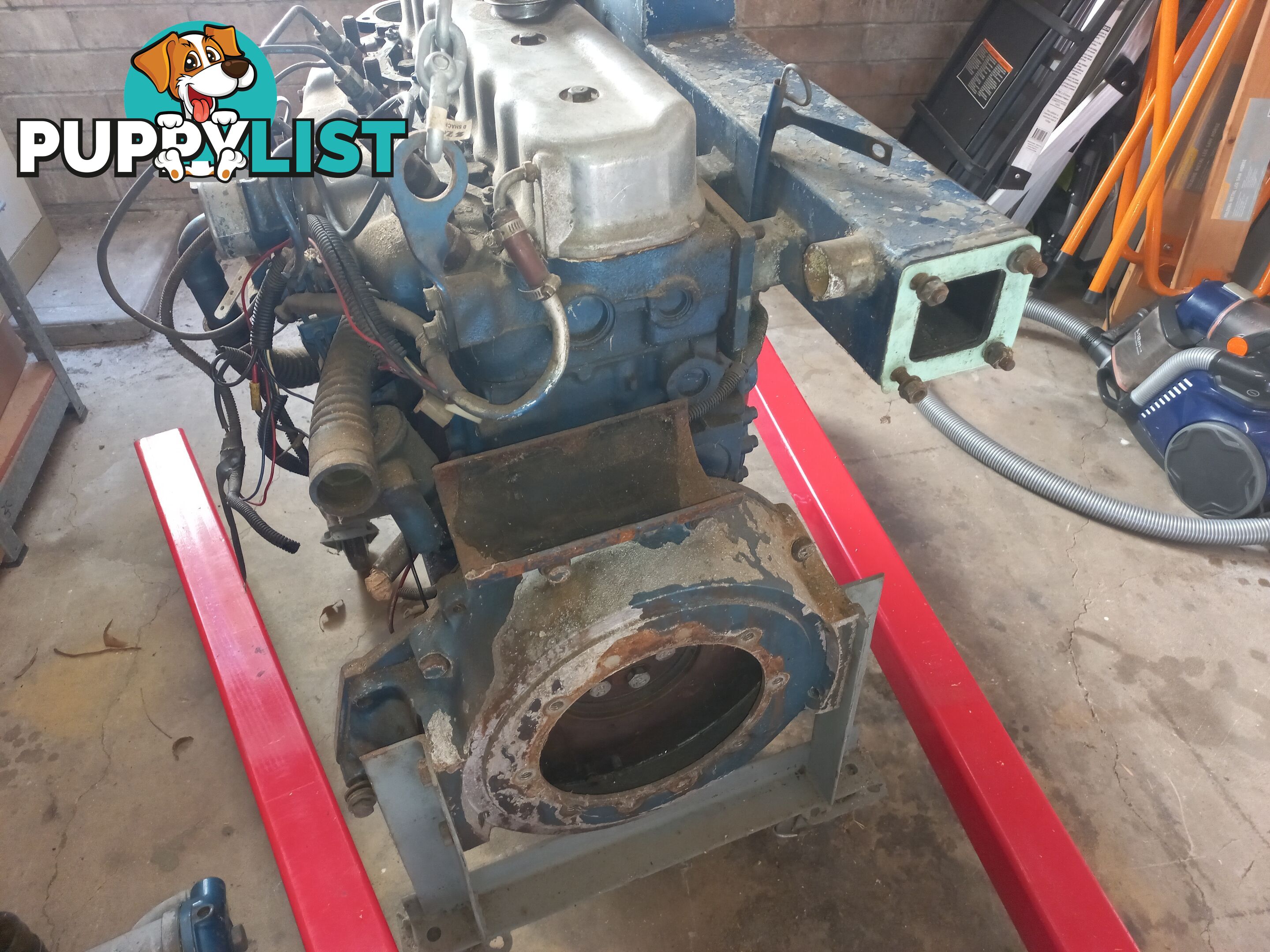 Nissan ED33 diesel engine with Marine conversion kit - about 80 hp.