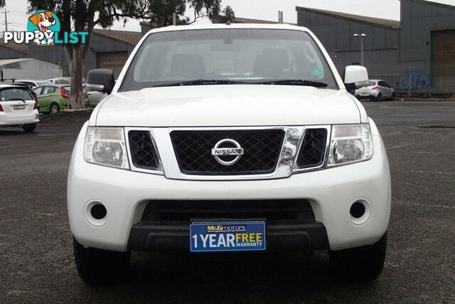 2012 NISSAN NAVARA ST (4X4) D40 MY12 UTE TRAY, 4 DOORS, 5 SEATS