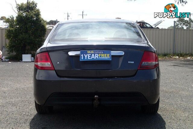 2009 FORD FALCON XT FG SEDAN, 4 DOORS, 5 SEATS