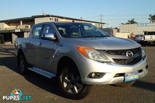 2012 MAZDA BT-50 XTR (4X2)  UTE TRAY, 4 DOORS, 5 SEATS