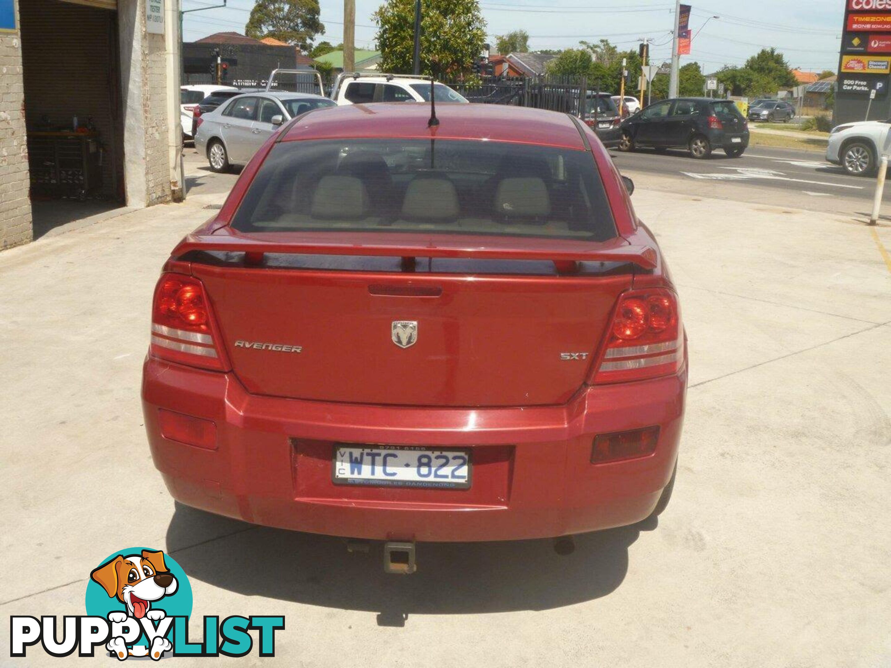 2009 DODGE AVENGER SXT JS SEDAN, 4 DOORS, 5 SEATS