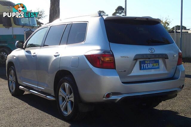 2008 TOYOTA KLUGER KX-S (4X4) GSU45R SUV, 4 DOORS, 7 SEATS