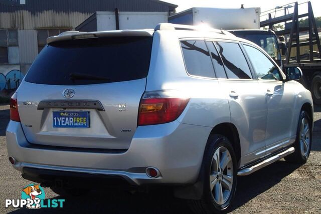 2008 TOYOTA KLUGER KX-S (4X4) GSU45R SUV, 4 DOORS, 7 SEATS