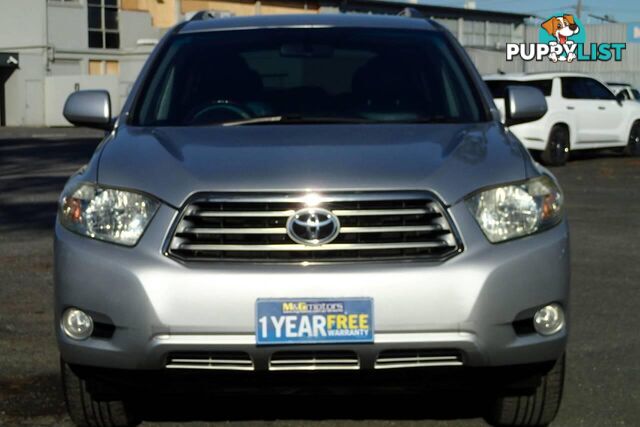 2008 TOYOTA KLUGER KX-S (4X4) GSU45R SUV, 4 DOORS, 7 SEATS