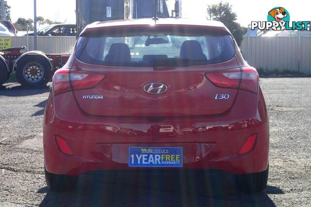 2013 HYUNDAI I30 ACTIVE GD HATCH, 5 DOORS, 5 SEATS