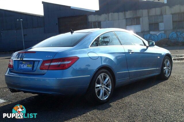 2011 MERCEDES-BENZ E250 CDI AVANTGARDE 207 MY11 COUPE, 2 DOORS, 4 SEATS