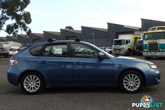 2007 SUBARU IMPREZA RX (AWD) MY08 HATCH, 5 DOORS, 5 SEATS