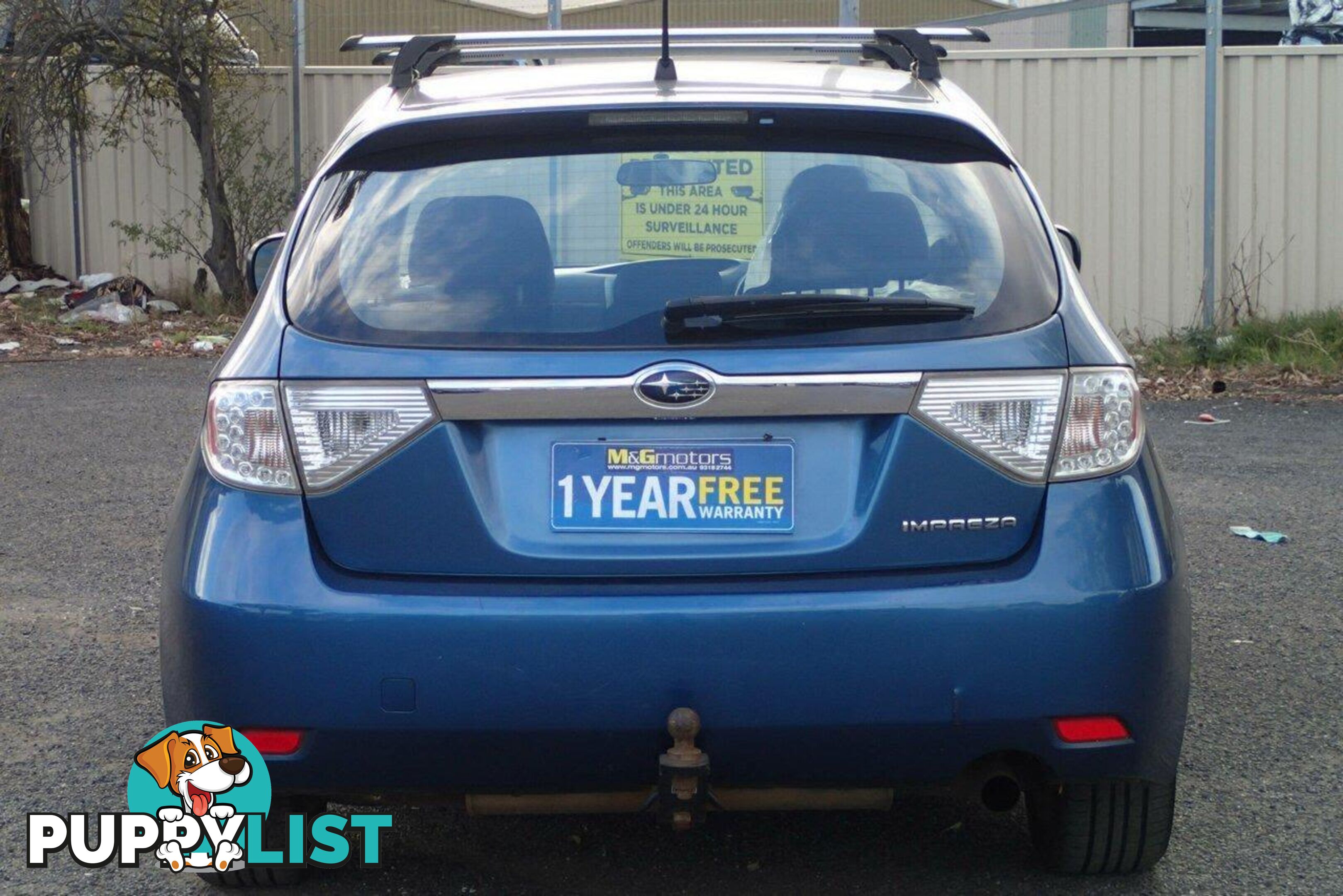 2007 SUBARU IMPREZA RX (AWD) MY08 HATCH, 5 DOORS, 5 SEATS