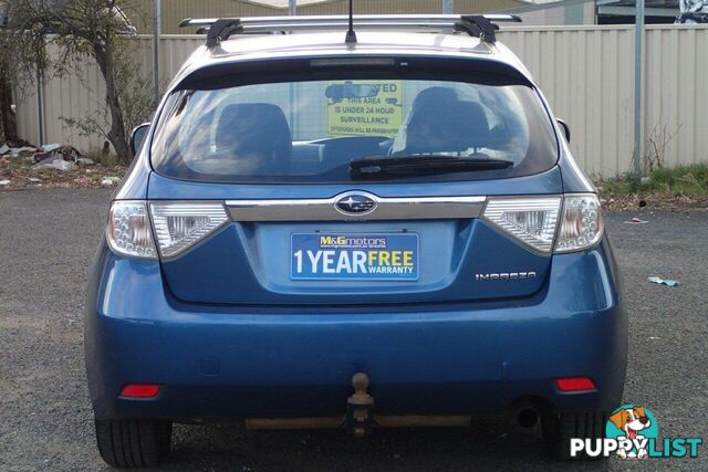 2007 SUBARU IMPREZA RX (AWD) MY08 HATCH, 5 DOORS, 5 SEATS