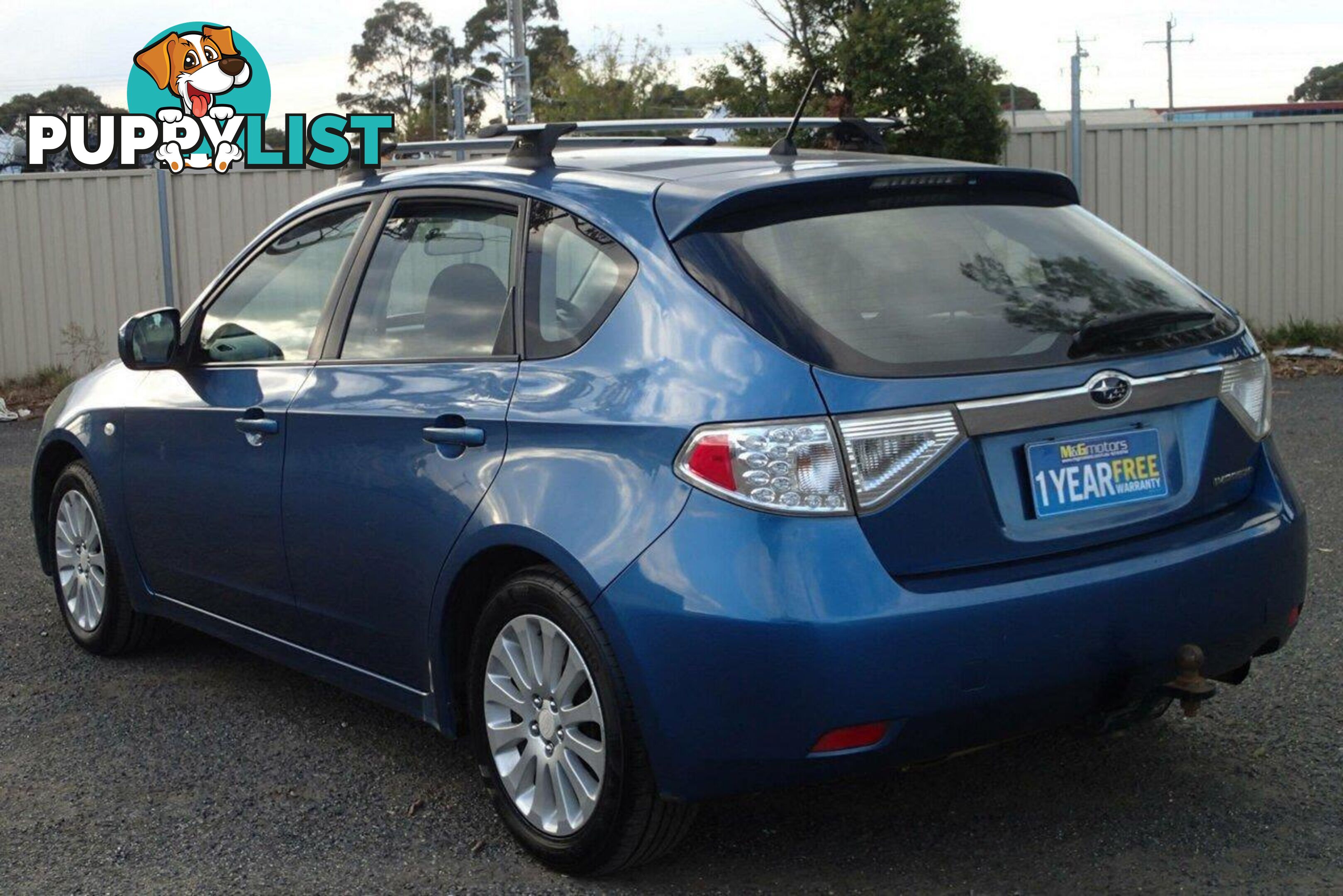 2007 SUBARU IMPREZA RX (AWD) MY08 HATCH, 5 DOORS, 5 SEATS