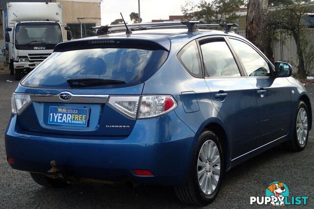 2007 SUBARU IMPREZA RX (AWD) MY08 HATCH, 5 DOORS, 5 SEATS