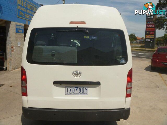 2009 TOYOTA HIACE COMMUTER TRH223R MY07 UPGRADE PEOPLE MOVER, 3 DOORS, 14 SEATS