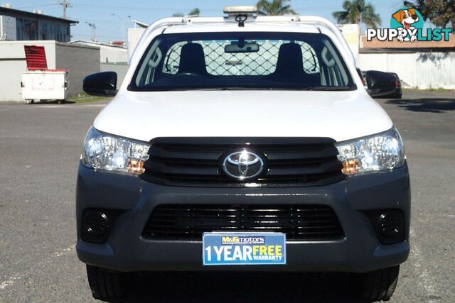 2016 TOYOTA HILUX WORKMATE TGN121R UTE TRAY, 2 DOORS, 2 SEATS