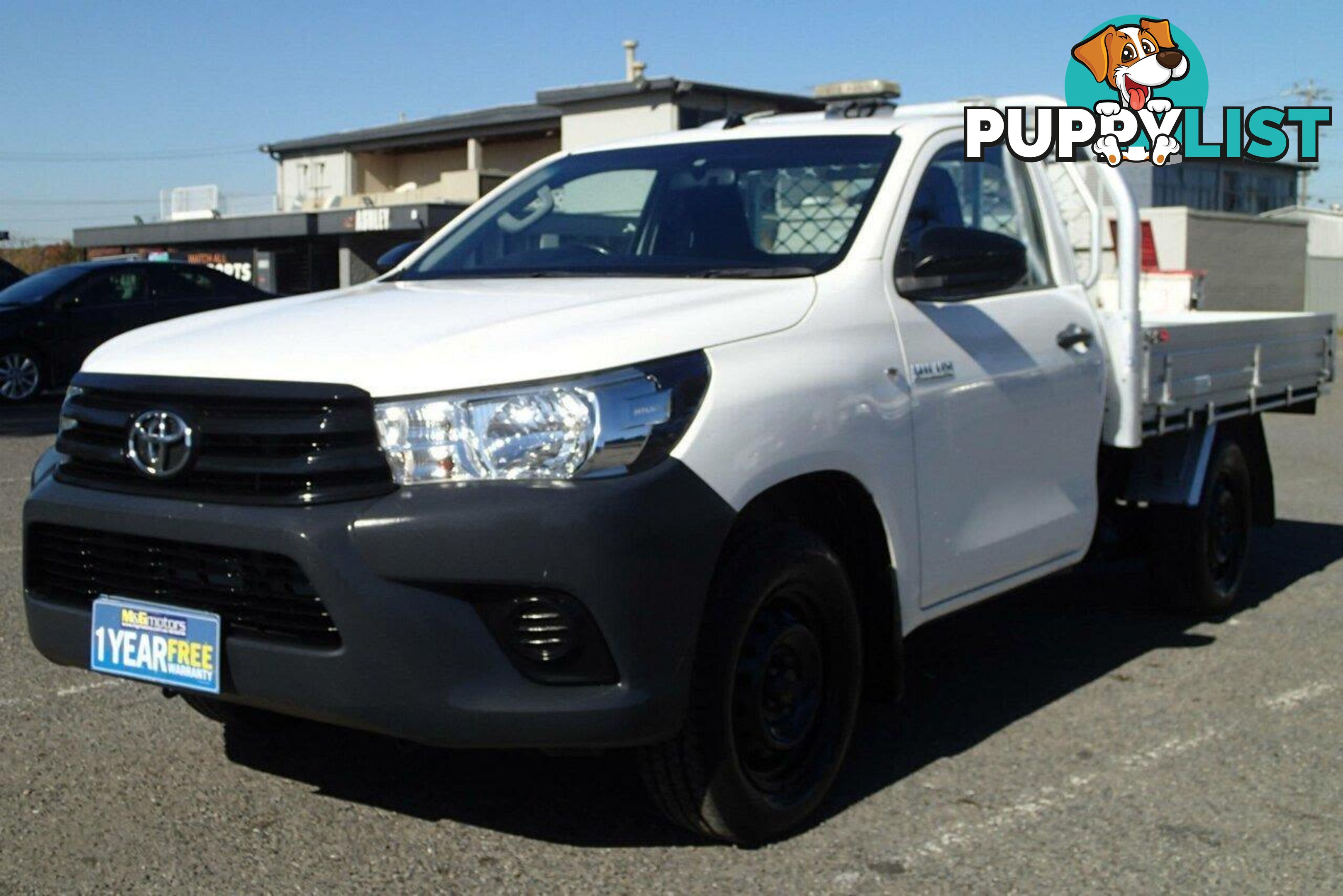 2016 TOYOTA HILUX WORKMATE TGN121R UTE TRAY, 2 DOORS, 2 SEATS