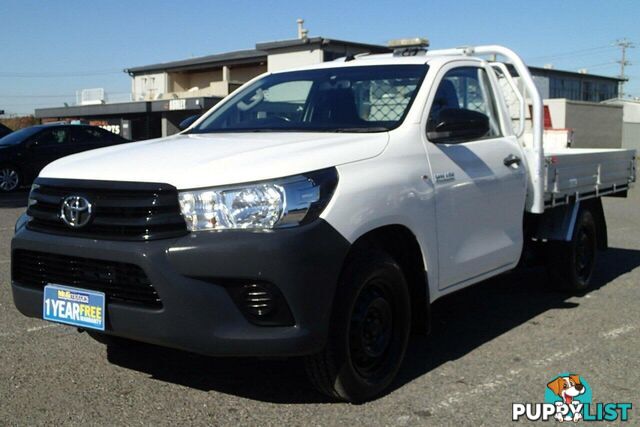 2016 TOYOTA HILUX WORKMATE TGN121R UTE TRAY, 2 DOORS, 2 SEATS