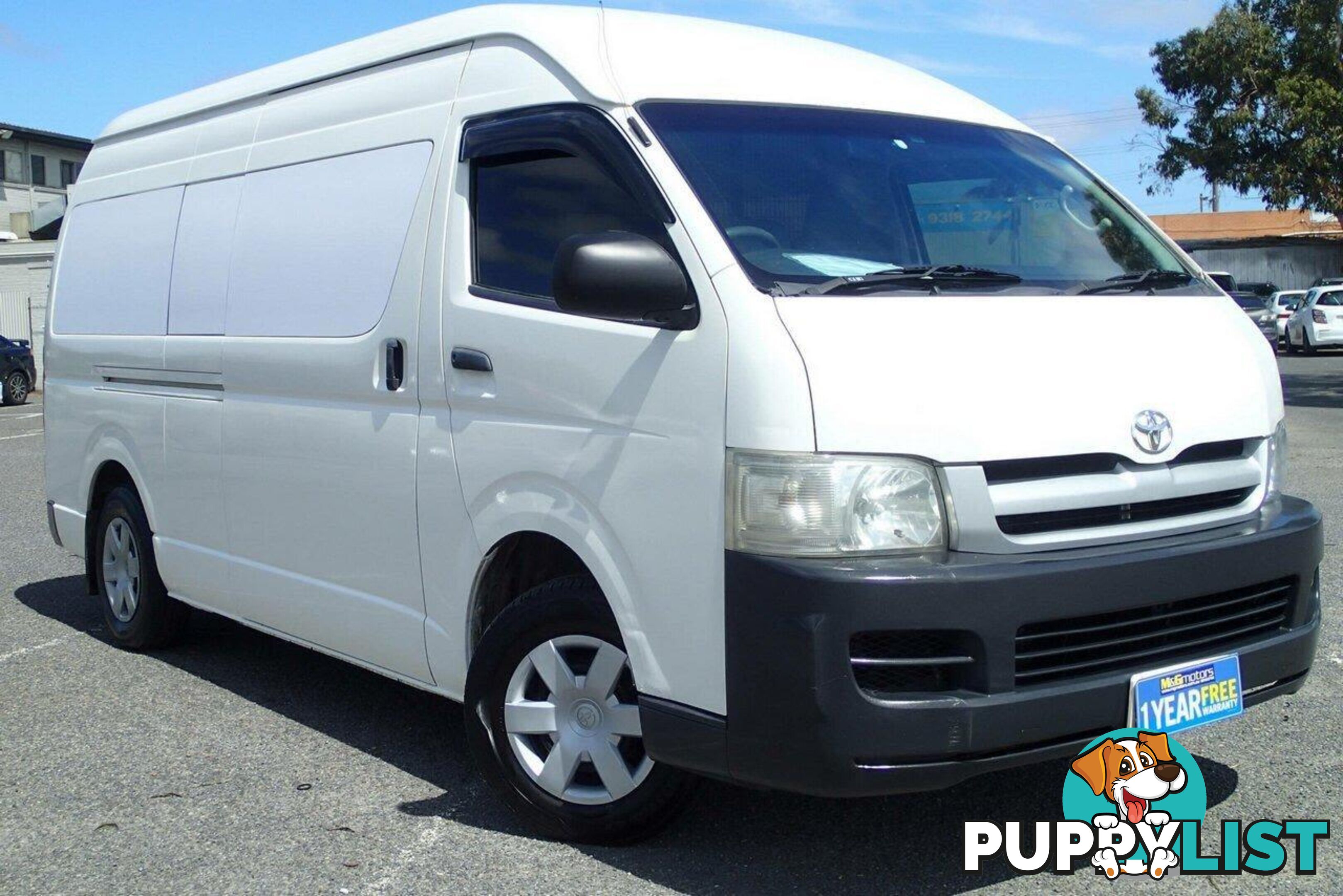 2006 TOYOTA HIACE SLWB TRH221R COMMERCIAL, 4 DOORS, 3 SEATS