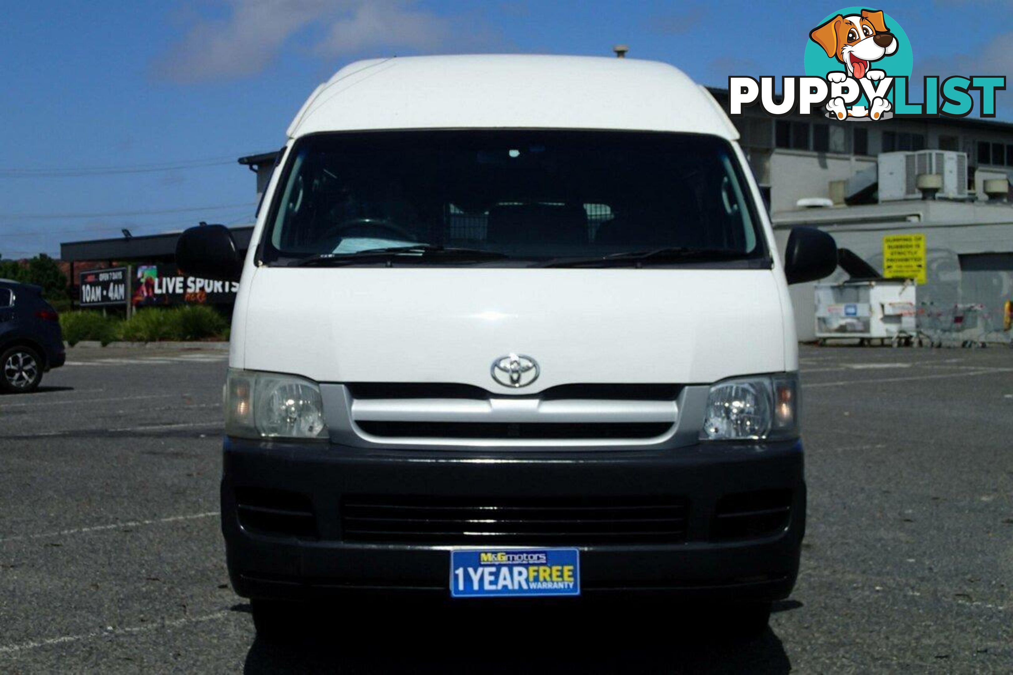 2006 TOYOTA HIACE SLWB TRH221R COMMERCIAL, 4 DOORS, 3 SEATS