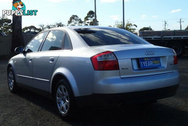 2002 AUDI A4 2.0 B6 SEDAN, 4 DOORS, 5 SEATS