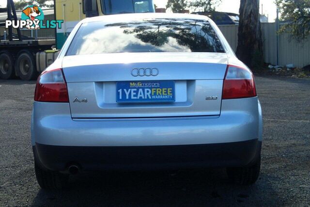 2002 AUDI A4 2.0 B6 SEDAN, 4 DOORS, 5 SEATS
