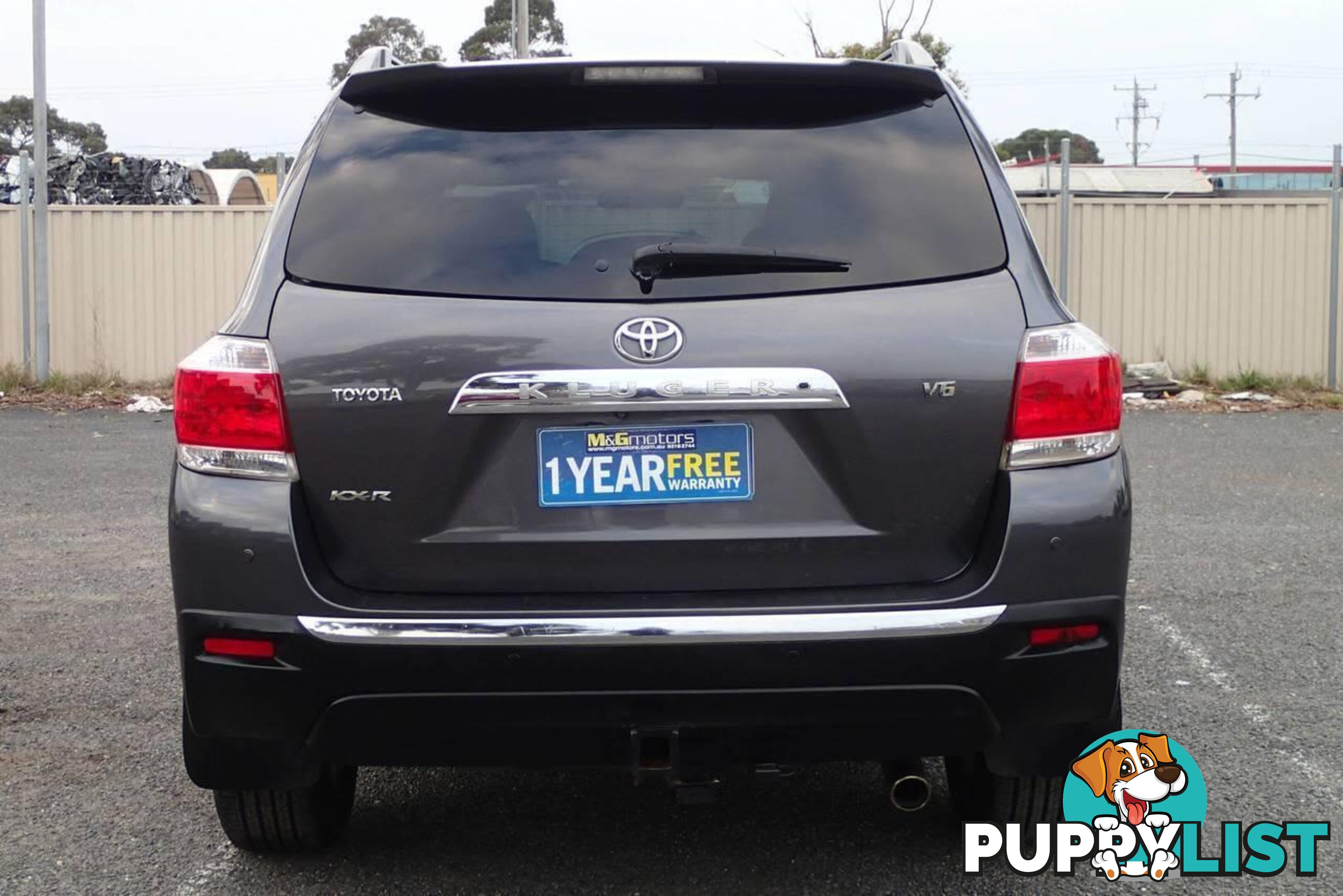 2012 TOYOTA KLUGER KX-R (4X4) 5 SEAT GSU45R MY11 UPGRADE SUV, 4 DOORS, 5 SEATS