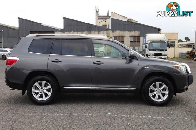 2012 TOYOTA KLUGER KX-R (4X4) 5 SEAT GSU45R MY11 UPGRADE SUV, 4 DOORS, 5 SEATS