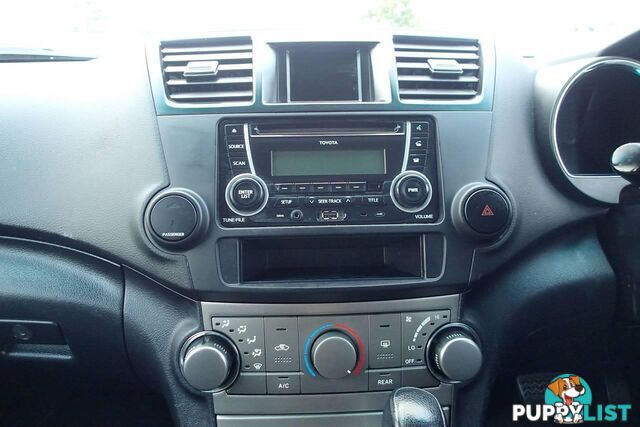 2012 TOYOTA KLUGER KX-R (4X4) 5 SEAT GSU45R MY11 UPGRADE SUV, 4 DOORS, 5 SEATS