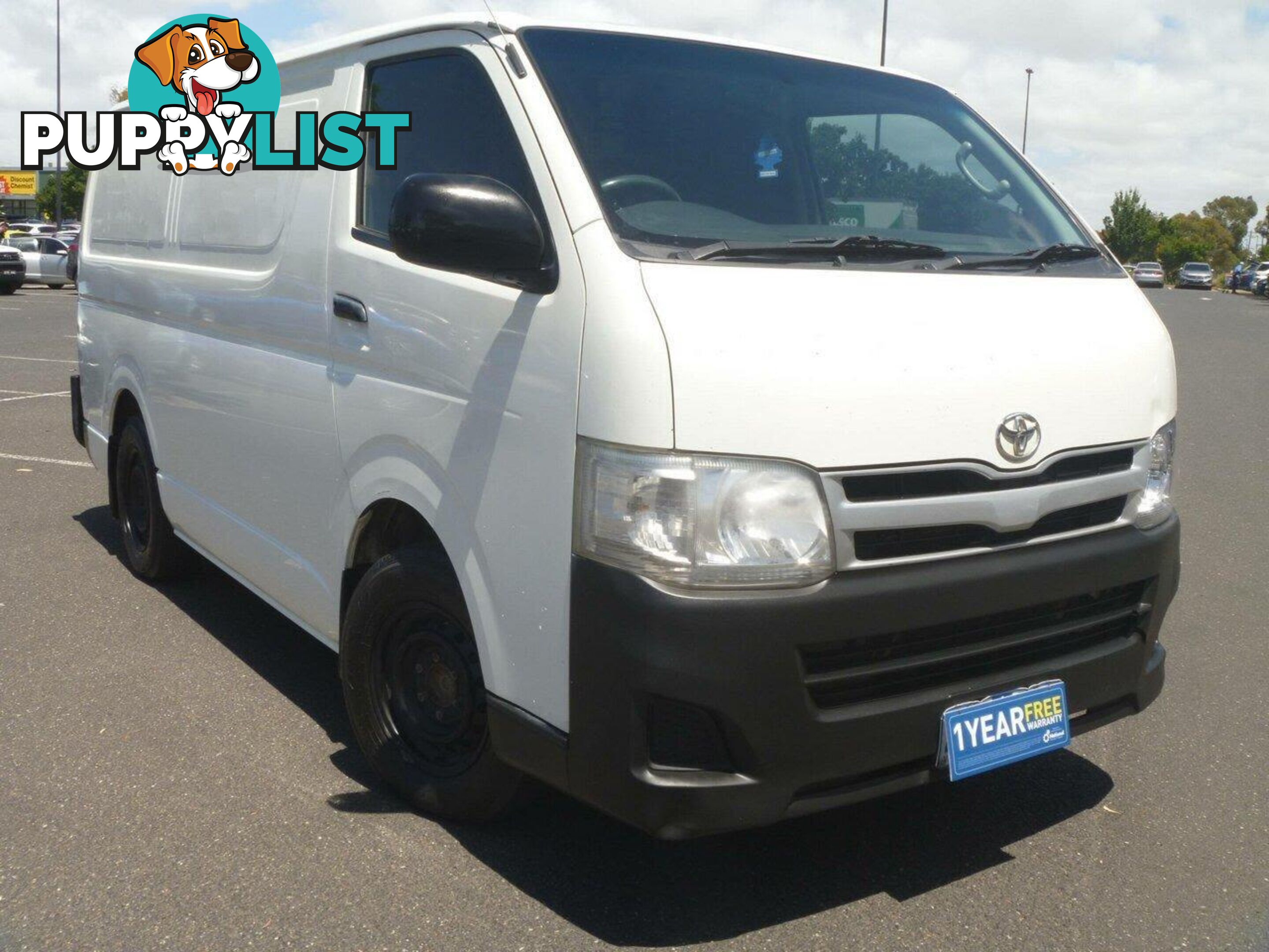 2013 TOYOTA HIACE LWB KDH201R MY12 UPGRADE COMMERCIAL, 4 DOORS, 3 SEATS