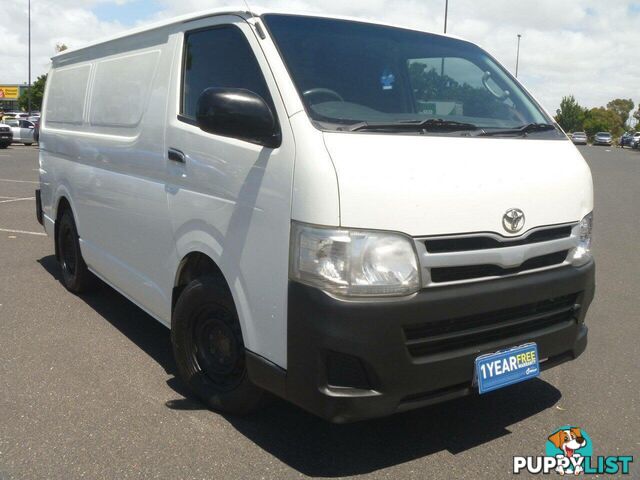 2013 TOYOTA HIACE LWB KDH201R MY12 UPGRADE COMMERCIAL, 4 DOORS, 3 SEATS