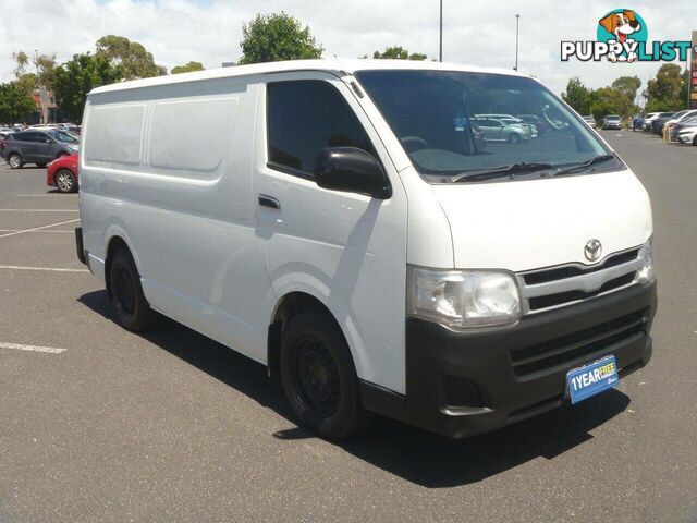 2013 TOYOTA HIACE LWB KDH201R MY12 UPGRADE COMMERCIAL, 4 DOORS, 3 SEATS