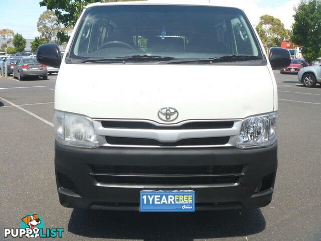 2013 TOYOTA HIACE LWB KDH201R MY12 UPGRADE COMMERCIAL, 4 DOORS, 3 SEATS