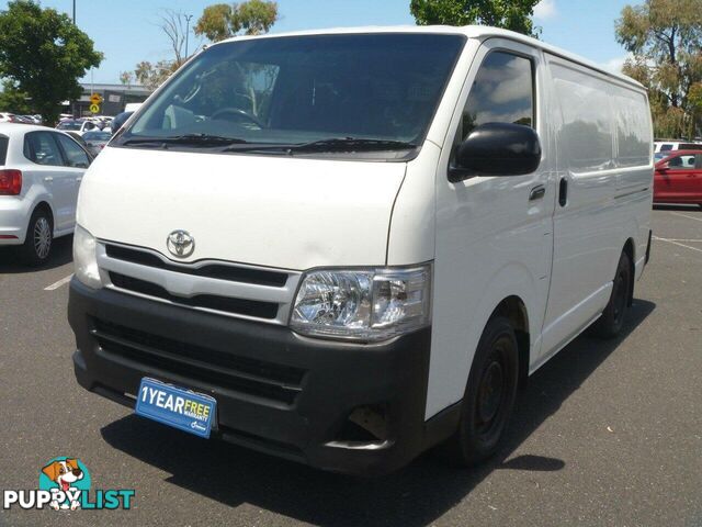 2013 TOYOTA HIACE LWB KDH201R MY12 UPGRADE COMMERCIAL, 4 DOORS, 3 SEATS