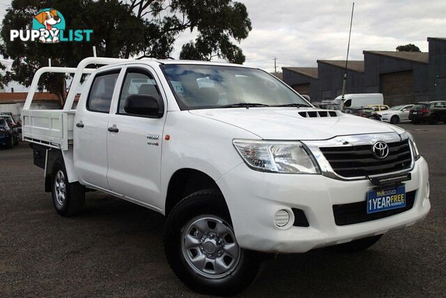 2012 TOYOTA HILUX SR (4X4) KUN26R MY12 UTE TRAY, 4 DOORS, 5 SEATS