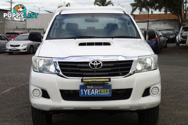 2012 TOYOTA HILUX SR (4X4) KUN26R MY12 UTE TRAY, 4 DOORS, 5 SEATS