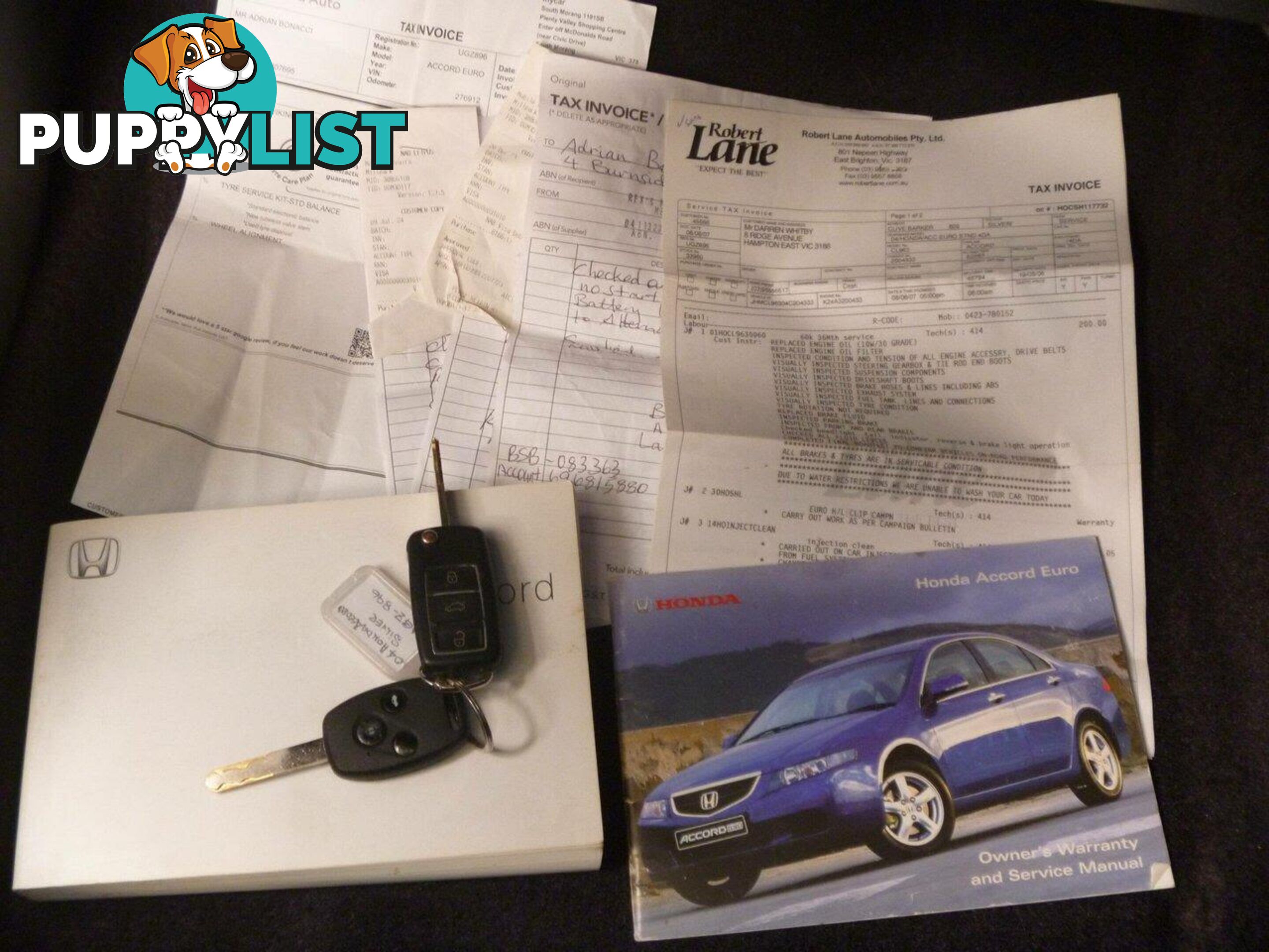 2004 HONDA ACCORD EURO EURO  SEDAN, 4 DOORS, 5 SEATS