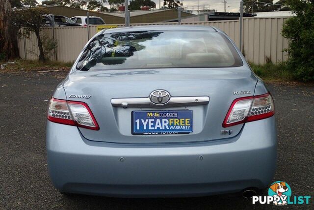 2010 TOYOTA CAMRY HYBRID AHV40R SEDAN, 4 DOORS, 5 SEATS