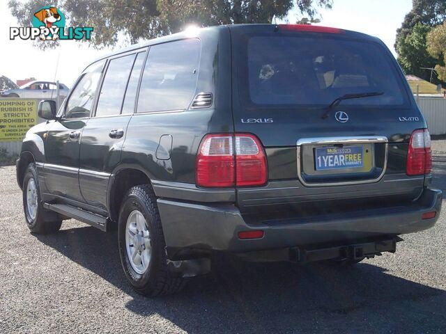 2000 LEXUS LX470 (4X4) UZJ100R SUV, 4 DOORS, 8 SEATS