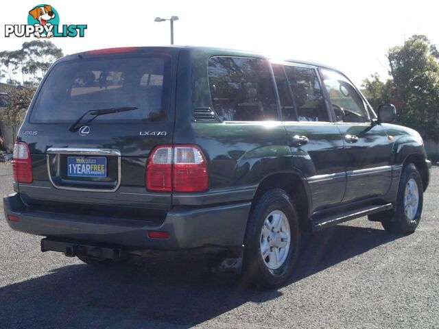 2000 LEXUS LX470 (4X4) UZJ100R SUV, 4 DOORS, 8 SEATS