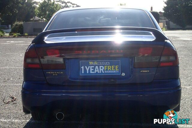 2002 SUBARU LIBERTY HERITAGE (AWD) MY02 SEDAN, 4 DOORS, 5 SEATS